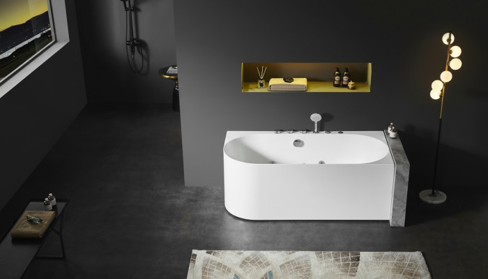 Acryl Whirlwanne Indoor Whirlpool Badewanne Home Spa Weiß
