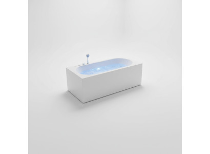 Luxus Wanne Whirlpool Sprudel Massagedüsen Badewanne Whirlwanne LED