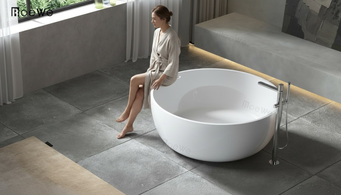 Runde Badewanne Luxus Wannen Badewannen Wanne Rundwanne 150cm Freistehend
