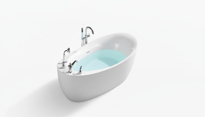 Badewanne Ovale Wanne Badewannen Freistehende 160x80 Armaturen Komplett