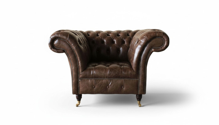 Chesterfield Sessel Klassisch Design Wohnzimmer Polster Einsitzer Stil Möbel