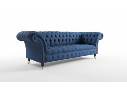 Dreisitzer Sofa Luxus Chesterfield 3 Sitzer Couches Blau Sofas Neu Couch