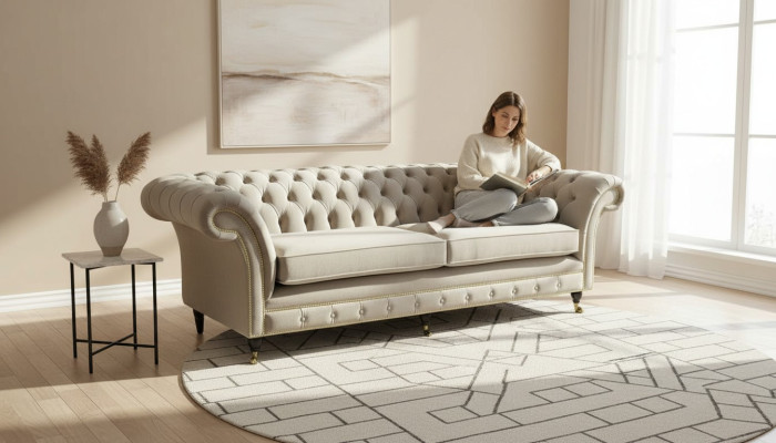 Couch Sofa Polster 3 Sitzer Couchen Sitz Sofas Dreisitzer Chesterfield