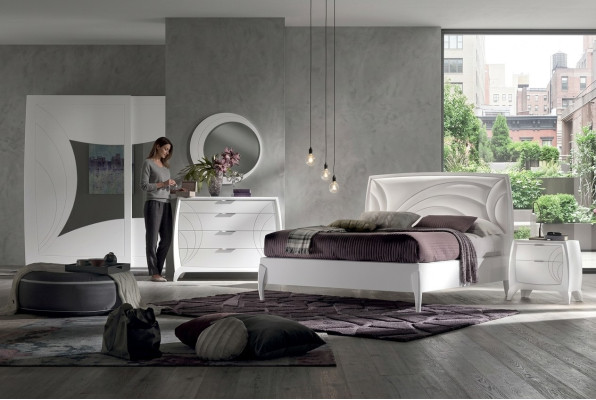 Luxus Schlafzimmer Sets Bett 2x Nachttische Design Kommode Möbel 6tlg