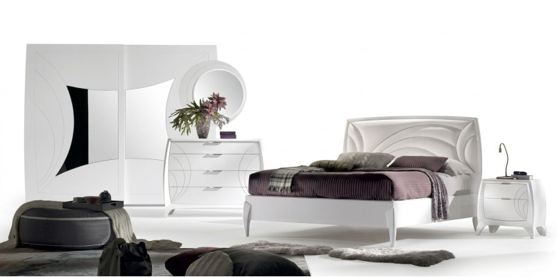 Luxus Schlafzimmer Sets Bett 2x Nachttische Design Kommode Möbel 6tlg