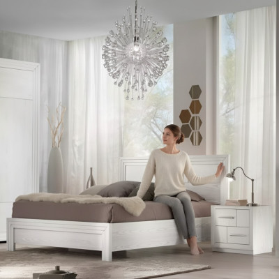 Design Schlafzimmer 3tlg. Bett 2x Nachttische Modern Luxus Set Möbel Neu