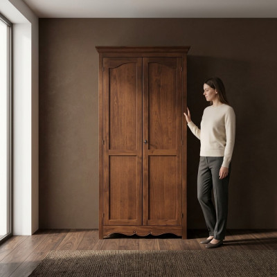 Luxus Kleiderschrank Schrank Möbel Einrichtung Design Möbel Braun Neu