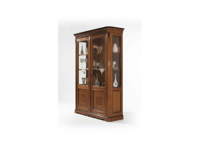 Italienische Möbel Design Holz Klassische Stil Vitrine Schrank Regal