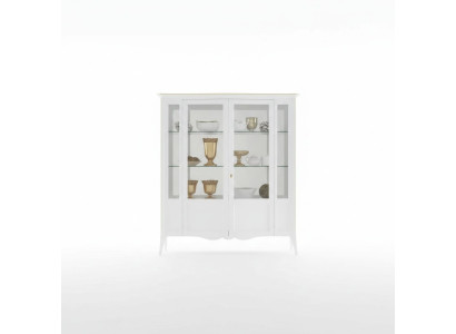 Vitrine Italienische Luxus Wohnzimmer Möbel Schrank Klassisch Stil Holz