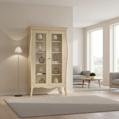 Italienische Möbel Vitrine Schrank Schau Schränke Design Wohnzimmer Neu