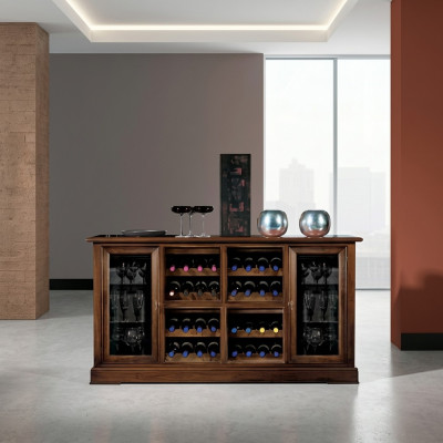 Hausbar Barschrank Tisch Regal Weinregal Weinschrank Luxus Vitrine