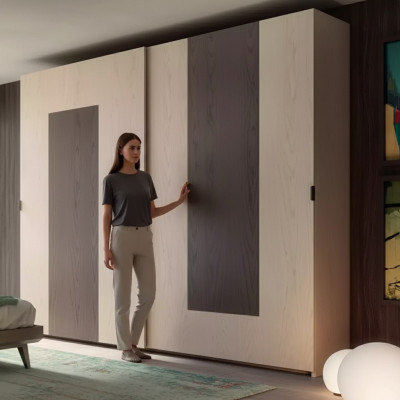 Kleiderschrank braun Schlafzimmer Material Holz Schrank Holz Schrank