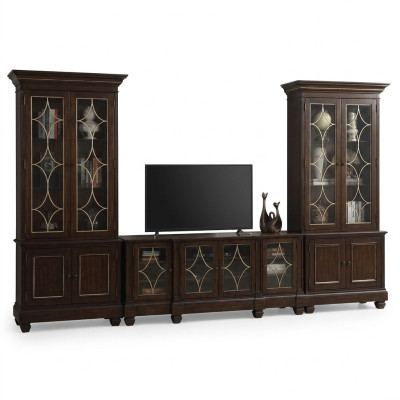 Wohnzimmer Set 2x Vitrine TV Ständer CouchtischSet Wohnmöbel Modern