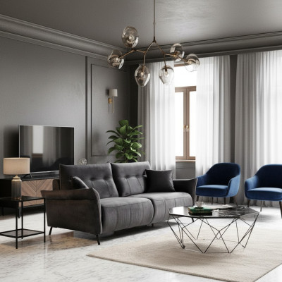 Dreisitzer Sofa Luxus Modern Wohnzimmer PolsterTextil Möbel Couch Neu