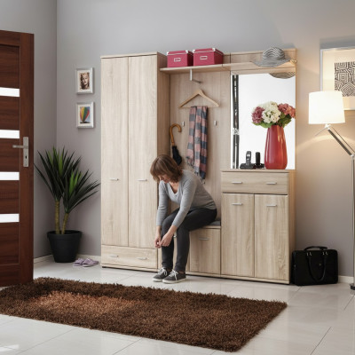 Kleiderständer Flurgarderobe Diele Design Möbel Holz Modern Schrank Neu