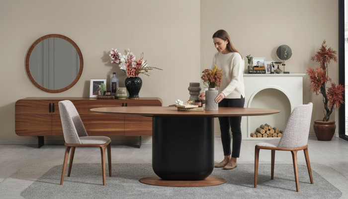 Luxus Komplett Ess Gruppe Sideboard Esszimmer Esstisch Stühle Neu Sideboard
