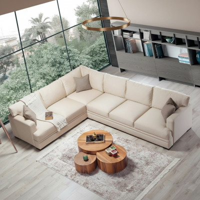 Ecksofa Wohnzimmer Design Möbel Luxus Sofa L-Form Modern Einrichtung