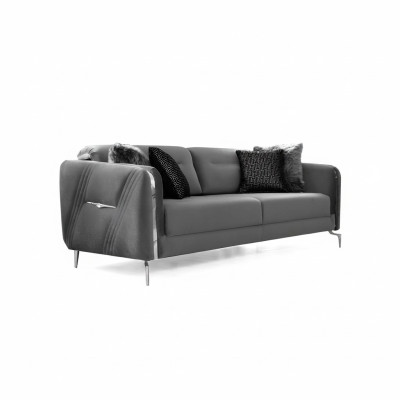 Luxus Sofa Dreisitzer Modern Polster Textil 3 Sitzer Wohnzimmer 235cm