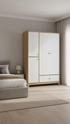Stilvoll Kleiderschrank Weiße Holz Schrank Design Kinderzimmer Möbel