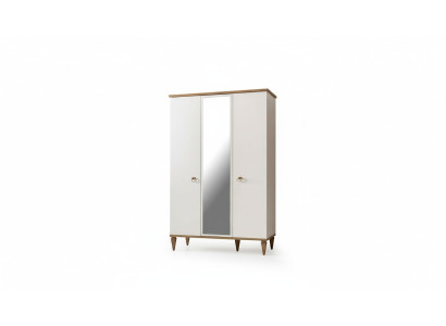 Luxuriöser Weißer Kleiderschrank Designer Holzschrank Glasschrank Möbel