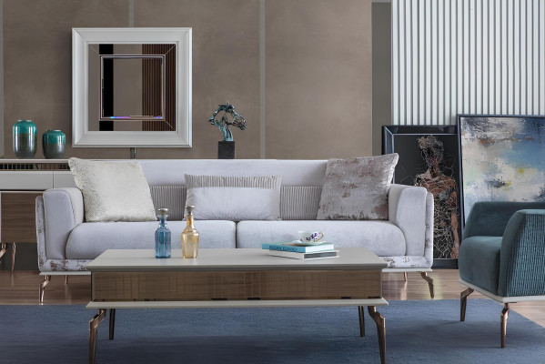 Wohnzimmer Set Garnitur Gruppe Einrichtung Sofa Couchen Couchtisch 3tlg