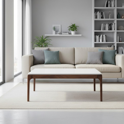 Couchtisch 110 x 76 Tisch Möbel Einrichtung Holztische Modern Möbel