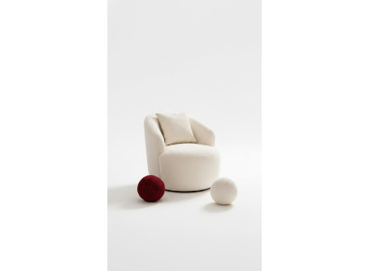 Sessel Modern Weiße Wohnzimmer Sitzmöbel Textil Design Möbel Lounge Club