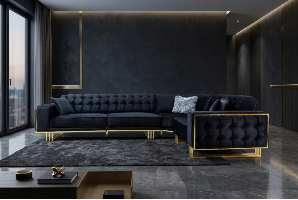 Exclusive Ecksofa Modern L-form Designer Stil Möbel Wohnzimmer Eckgarnitur