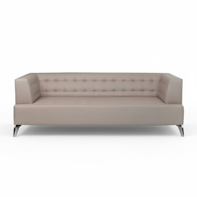 Büroeinrichtung Sofa Couch 2 Sitzer Arbeitszimmer Polstersofa Kunstleder Möbel