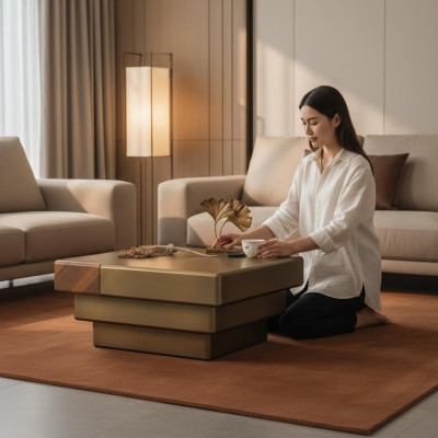 Couchtisch Braun Wohnzimmertisch Luxus Couchtische Beistelltisch Tisch