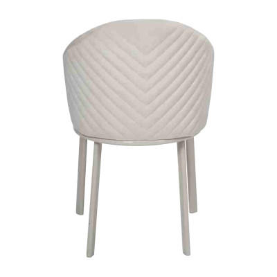 Weißer Esszimmerstuhl Designer Polsterstuhl Textil Moderne Küchenstühle