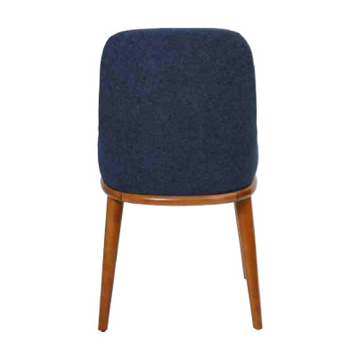 Stilvolle Blaue Esszimmerstühle Designer Holzgestell Moderner Küchenstuhl