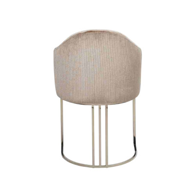 Esszimmer Stuhl 1 Sitzer Sessel Edelstahl Luxus Modern Möbel Design neu