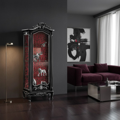 Design Anrichte Italienische Möbel Vitrine Designer Luxus Holz Schrank