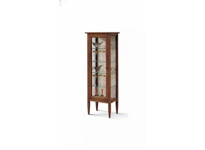 Klassische Vitrine Kommoden Vitrinenschrank Schrank Glasschrank Braun