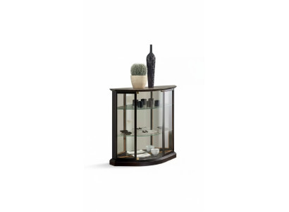 Klassische Vitrine Vitrinenschrank Schrank Glasschrank Braun Vitrine Neu