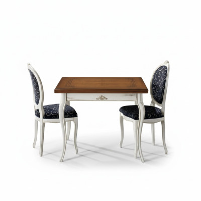 Esstisch 4x Stühle Esszimmer Set Essgruppe Tisch Garnitur Weiß Neu