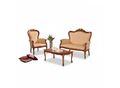 Sofagarnitur 2 Sitzer Set Design Sofa Polster Couch Klassisch Luxus Neu