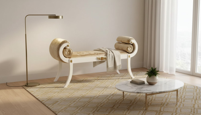 Hocker Sitzbank Sitzhocker Wohnzimmer Designer Hocker Sitzmöbel Neu