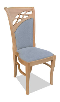 Stuhl Designer Lehnstuhl Polster Stühle Gastro Esszimmer Stoff Möbel Neu