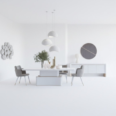 Luxus Esszimmer Set Esstisch Design Sideboard Modern Möbel Essgruppe