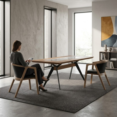 Luxus Komplett Esszimmer Esstisch 4x Stühle Einrichtung Modern Design