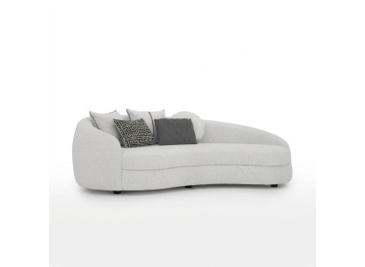 Luxus Weiß Dreisitzer Sofa Modern Polstermöbel Couch Textil Designer Einrichtung