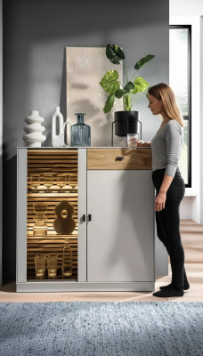 Anrichte Luxus Sideboard Design Moderne Kommoden Holz Einrichtung
