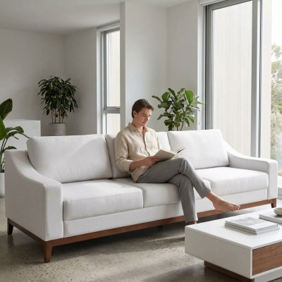 Dreisitzer Sofa Couch Wohnzimmer Luxus Polstersofa Design Modern Möbel