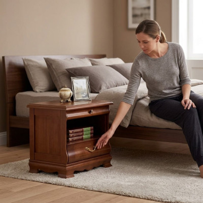 Nachttisch Beistell Tische Holz Neu Luxus designer Möbel Schlafzimmer
