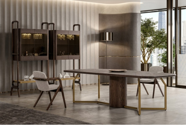 Luxus Villen Möbel Essgarnitur Esszimmer Komplett Tisch 4x Stuhl Anrichte 7tlg