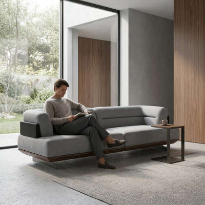 Luxus Sofa 3 Sitzer Wohnzimmer Polster Textil Dreisitzer Couch Luxus Design