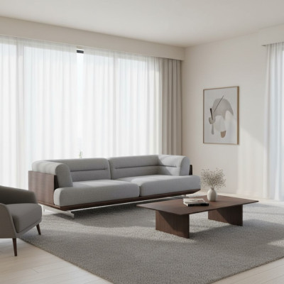 Luxus Sofa 3 Sitzer Wohnzimmer Polster Textil Dreisitzer Couch Luxus Design