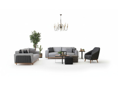 Luxus Sofagarnitur 3+2+1 Moderne Couch Sofa Polster Design Lounge Möbel